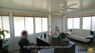 LOAN4K&period; Hot Allie donne le vagin pour clouer à un mec dans un bureau de prêt