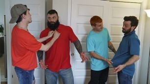 Hunk Step Dads Markus Kage & James Fox Reward Helpful Step Sons With Hot Cumshots - Twink Trade