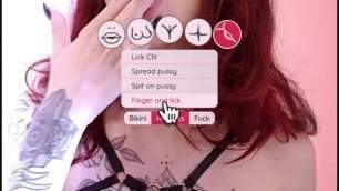 interactive sex game ! start with photo shooting a sexy tattooed redhead, and try to fuck her !